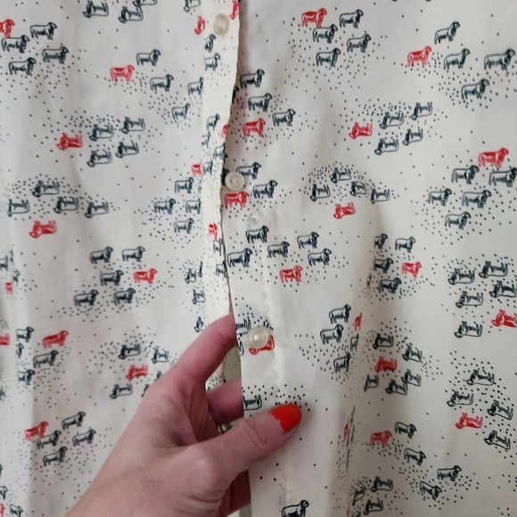 JACK WINTER x VINTAGE 70s black sheep red sheep button-up shirt 14 - Picture 13 of 13